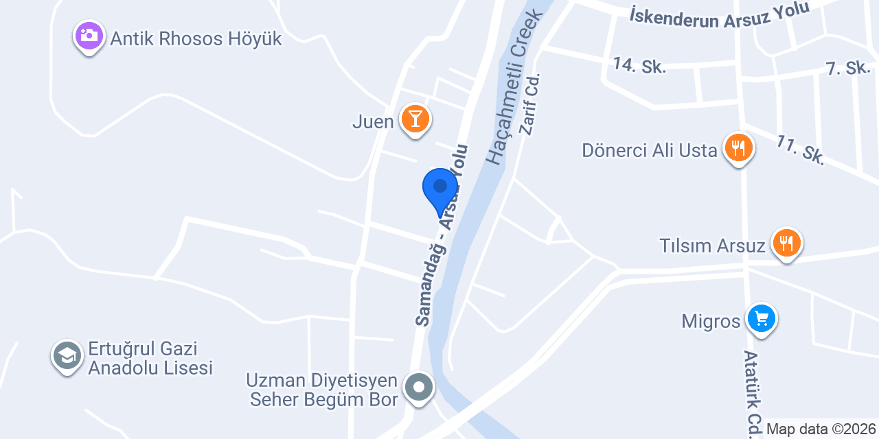 Soulmate Coffee & Bakery Arsuz konumu