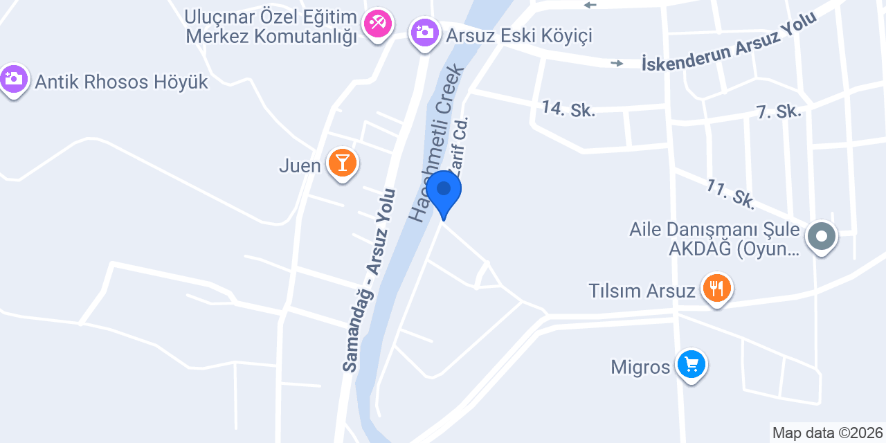 Arsuz Nehir Döner konumu