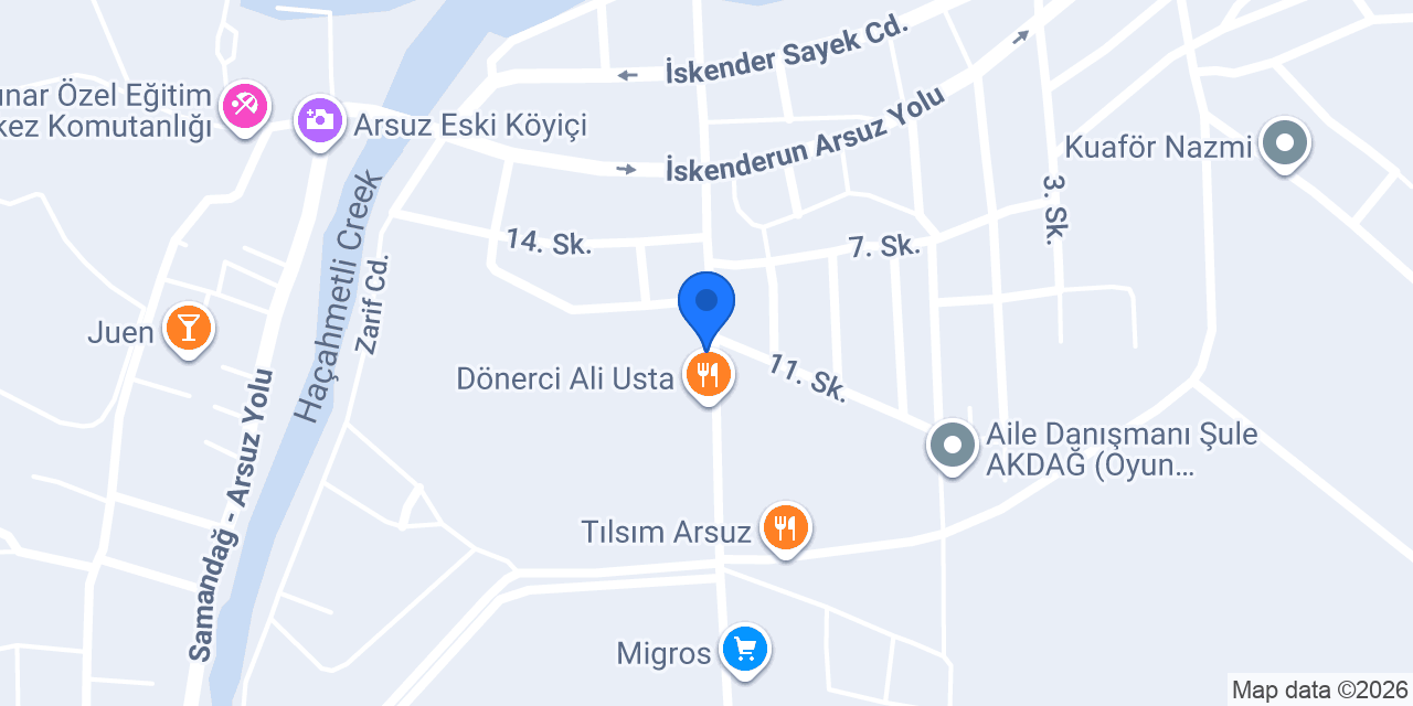 Âlâ Fastfood konumu