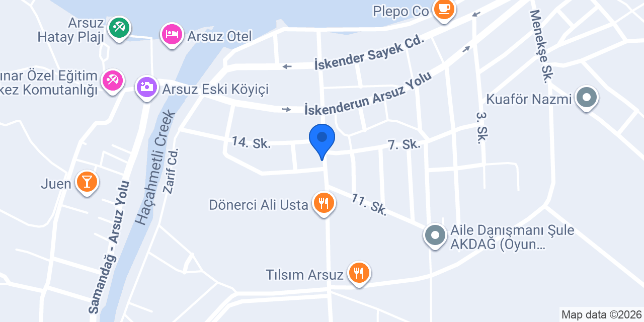 Ptt-arsuz Şubesi konumu