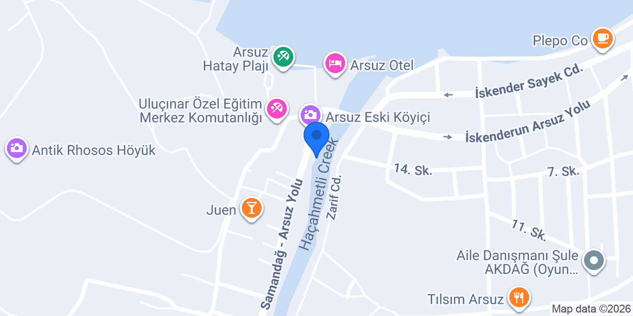 Çardak Restoran konumu