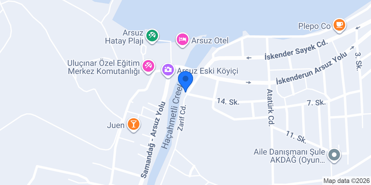 Arsuz Çay Ocağı konumu