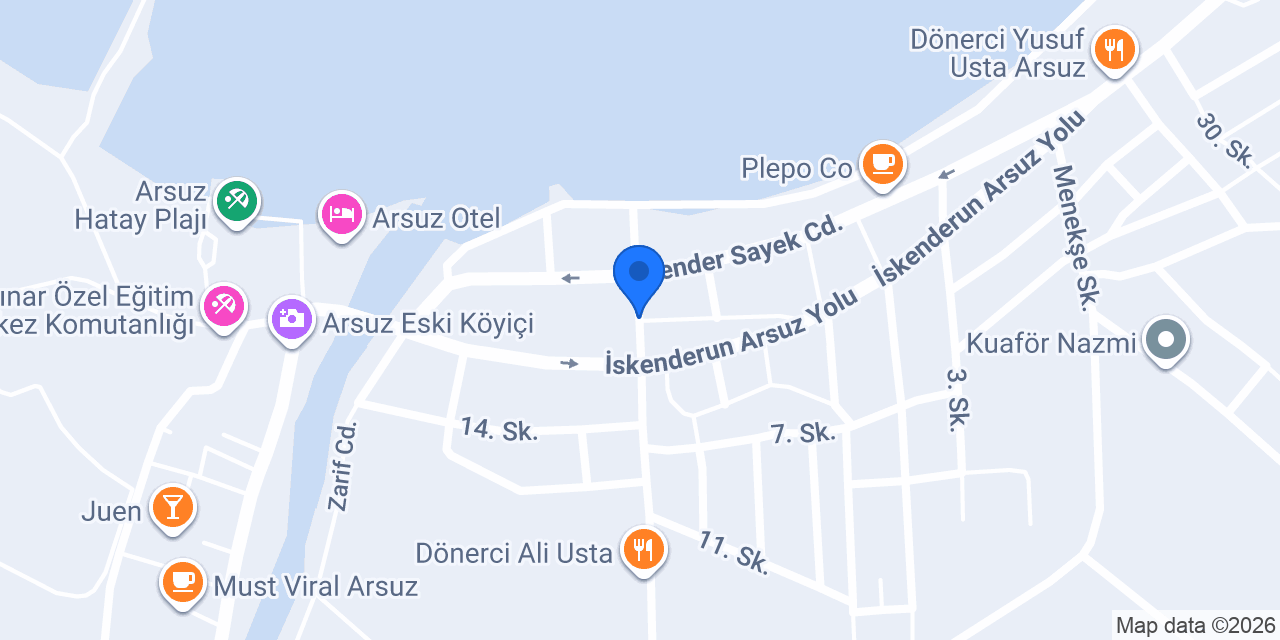 Yasemin Aile Pansiyonu konumu