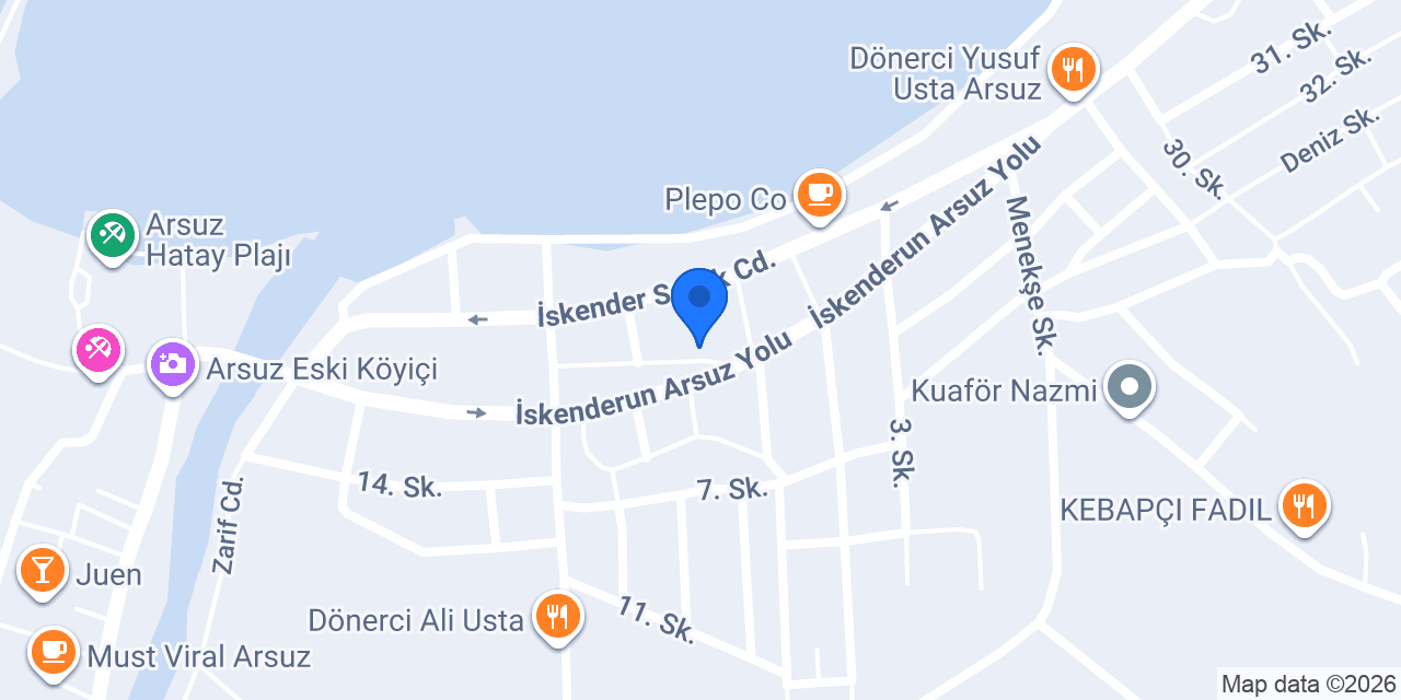 Kahvem Cafe konumu