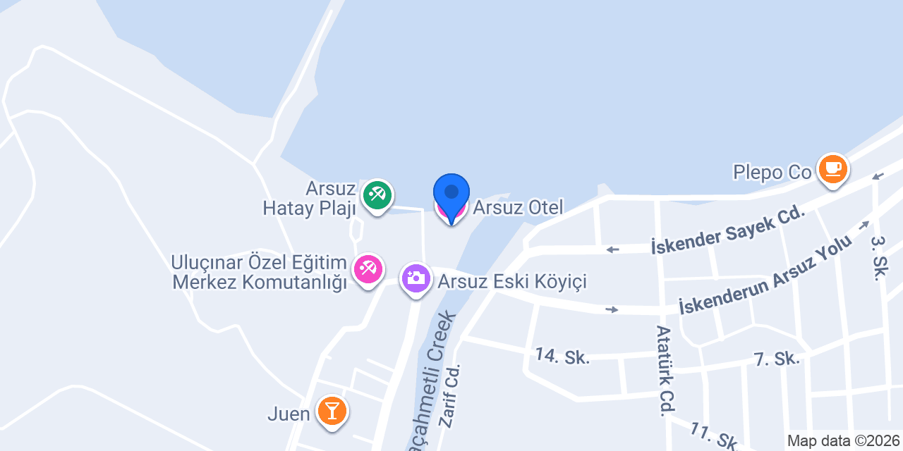 Arsuz Otel konumu