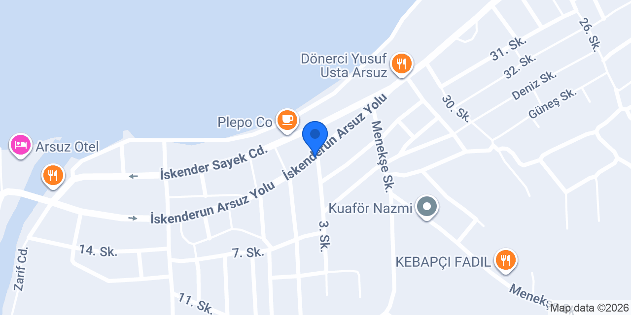 ASFUR KÜNEFE & PASTANE ARSUZ konumu