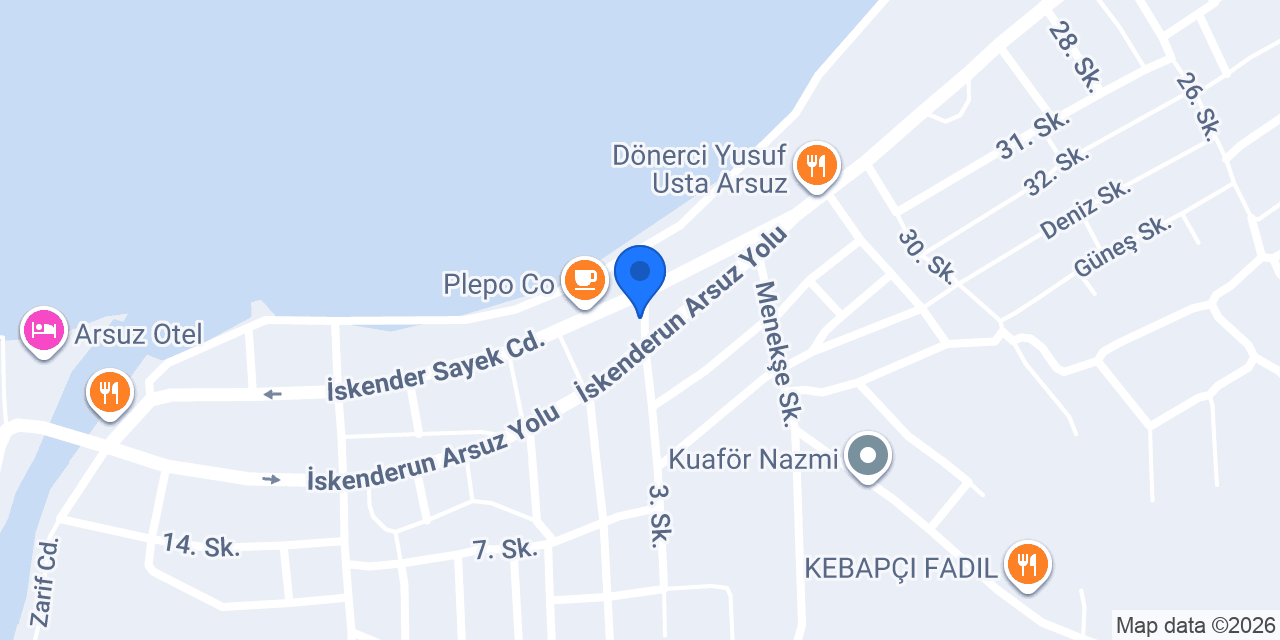 Arsuz Mikail Usta Çöp Şiş konumu
