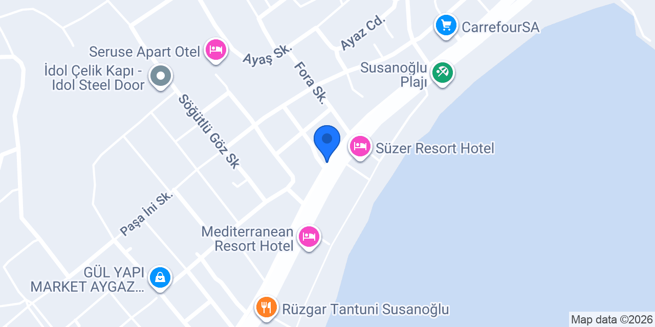 GÜMÜŞ OTEL konumu