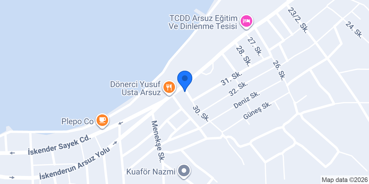 Halkbank Arsuz Şubesi konumu