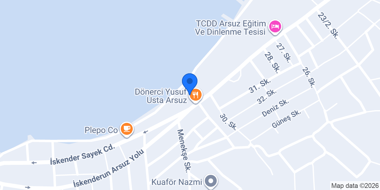 Kavaklı Arsuz konumu