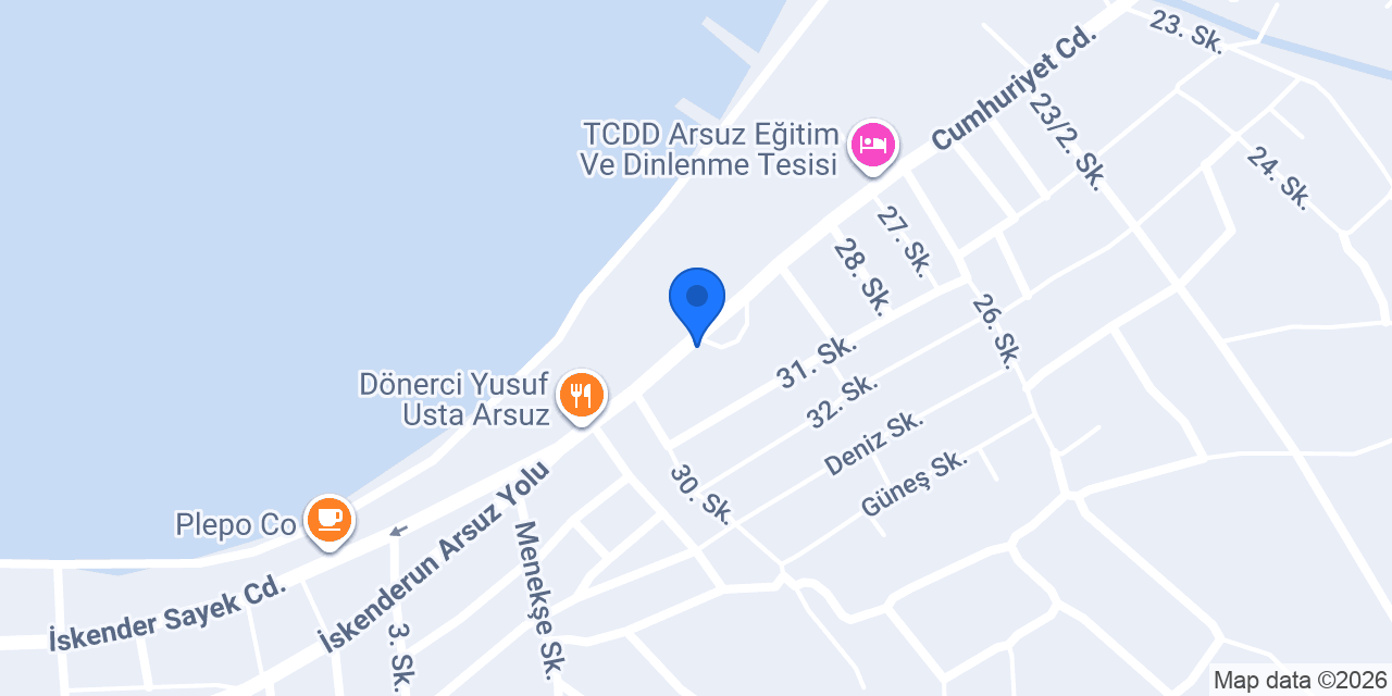 Napcaz Döner Arsuz konumu