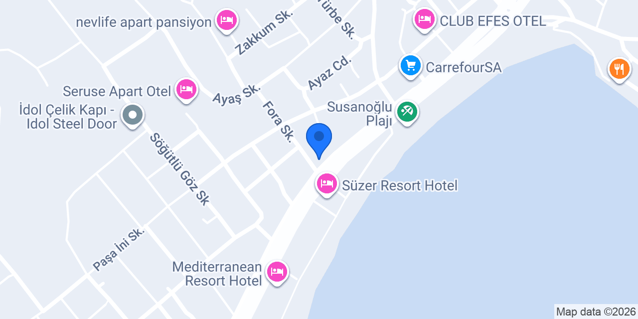 Susanoğlu Ev yemekleri konumu