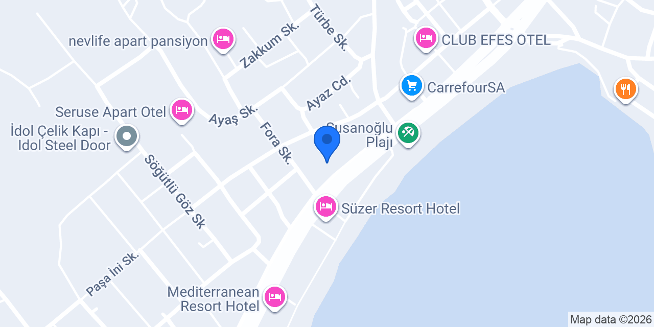 Susanoğlu Hatıra Bayan kuaförü konumu