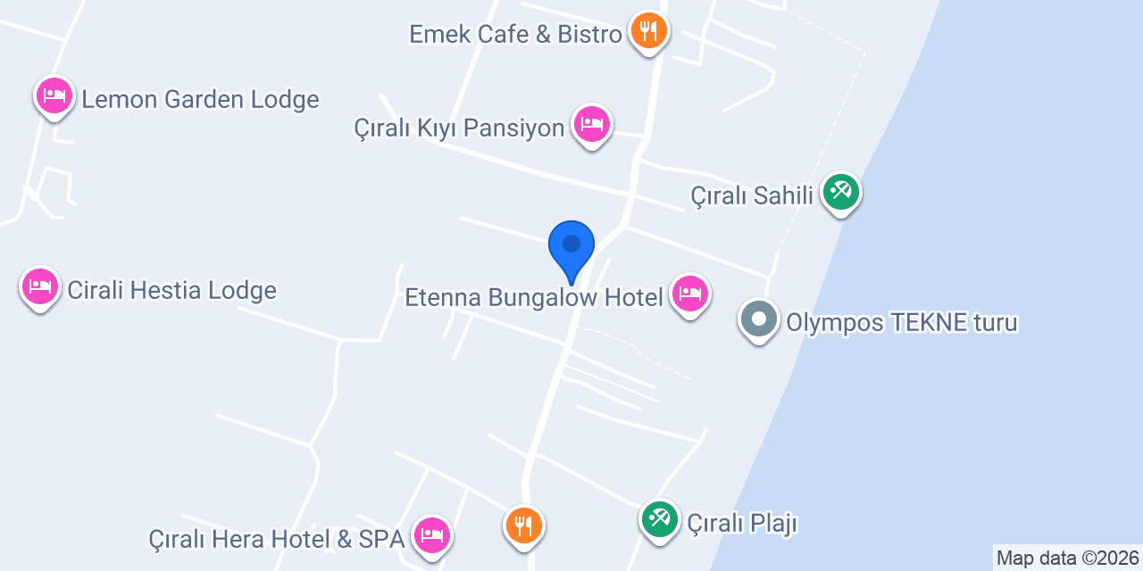 Smile Restaurant & Ecobar Çıralı konumu