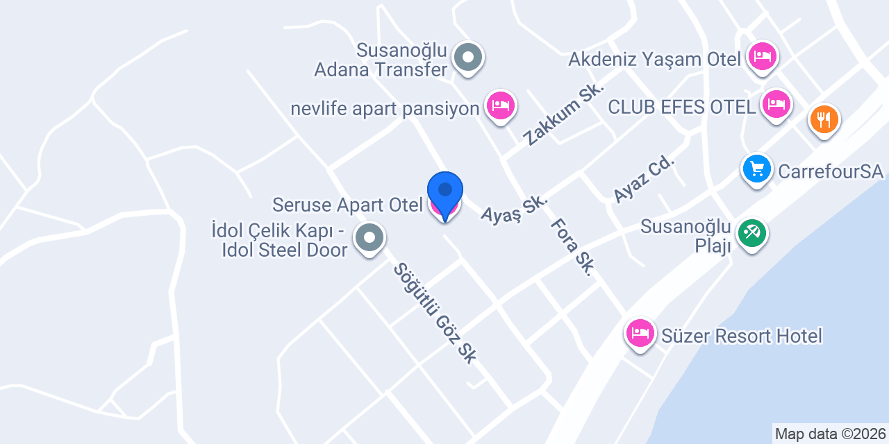 Seruse Apart Otel konumu