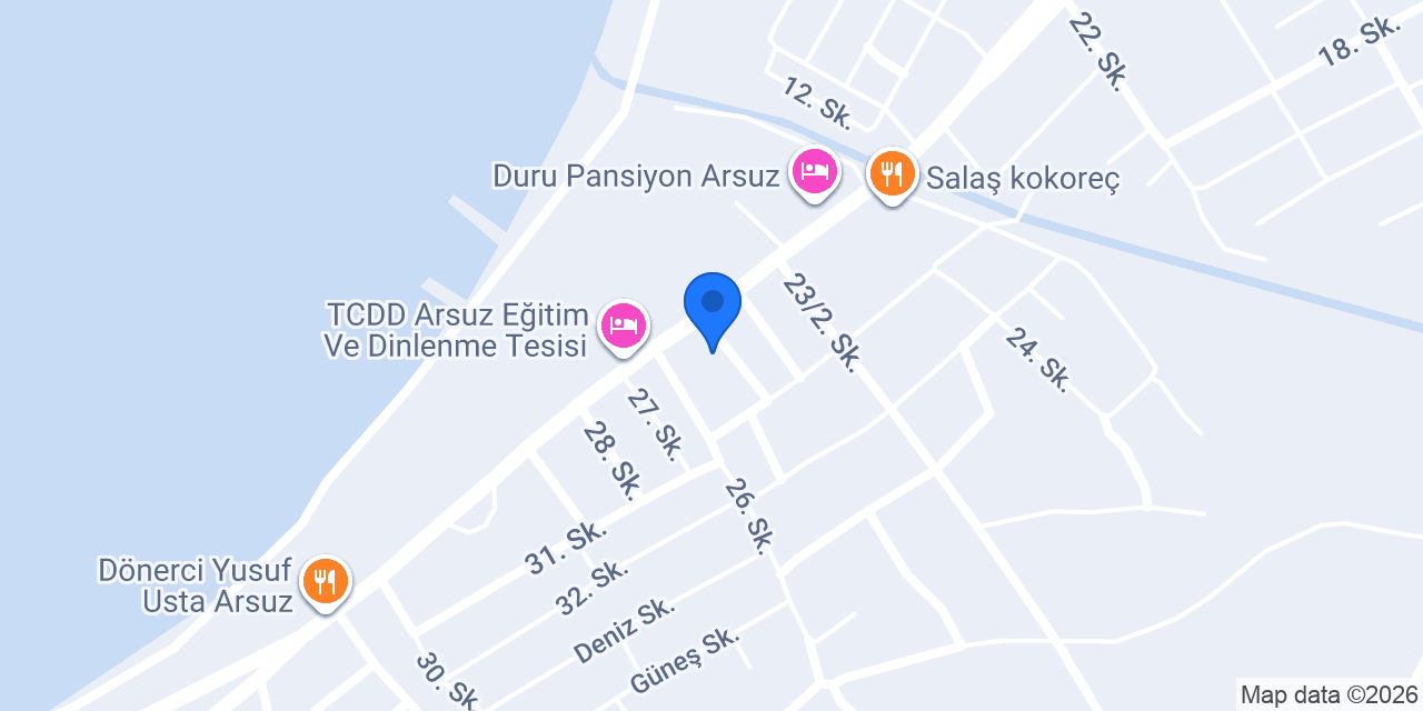 Arsuz Marin Otel konumu
