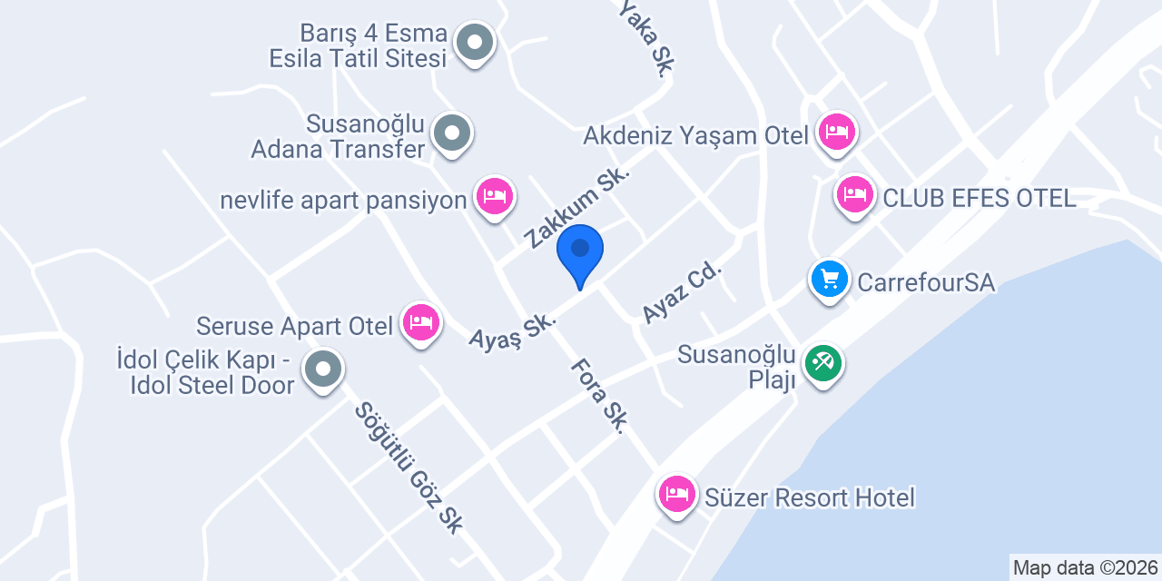 Eser Apart Otel konumu