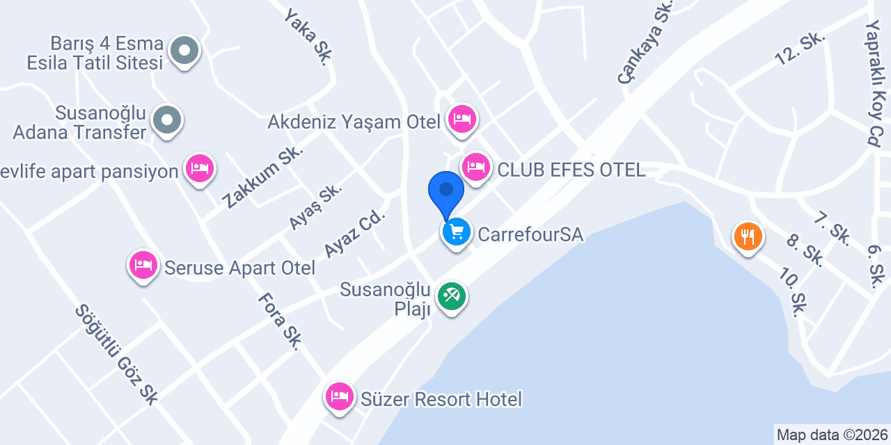 Gökhan Apart Otel konumu