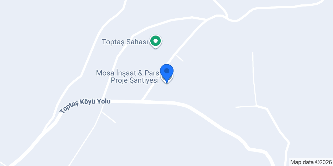 Mosa İnşaat & Pars Proje Şantiyesi konumu