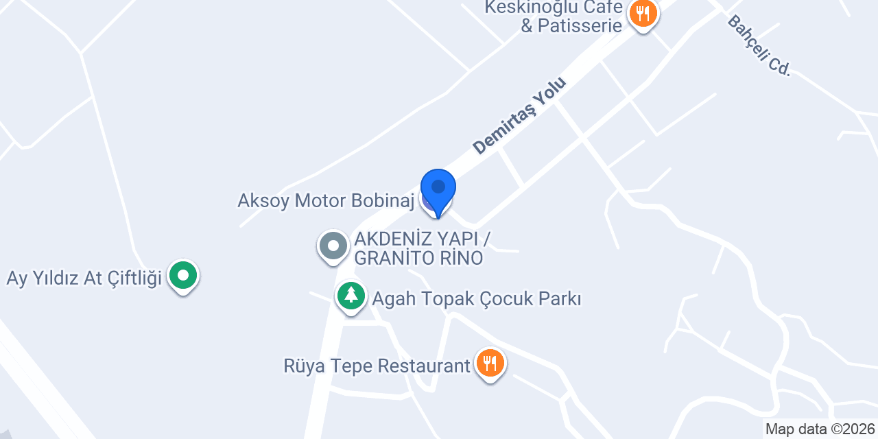 Aksoy Motor Bobinaj konumu