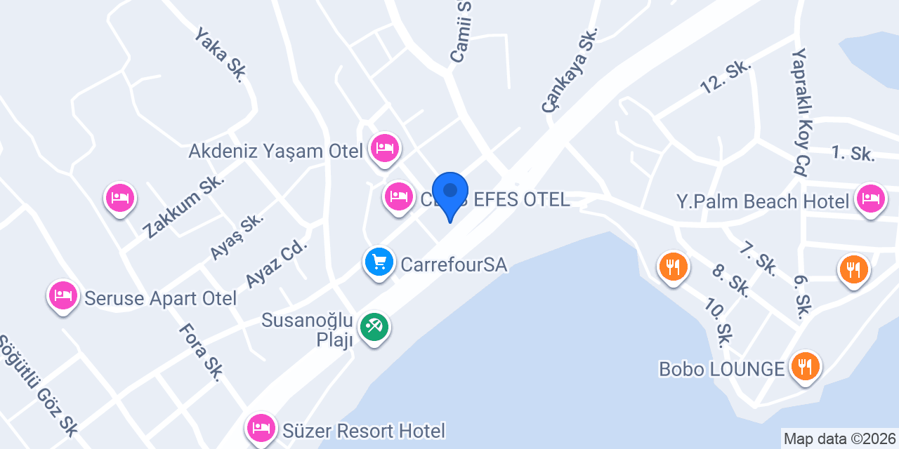 Susanoğlu Taksi Atakent/ Silifke konumu