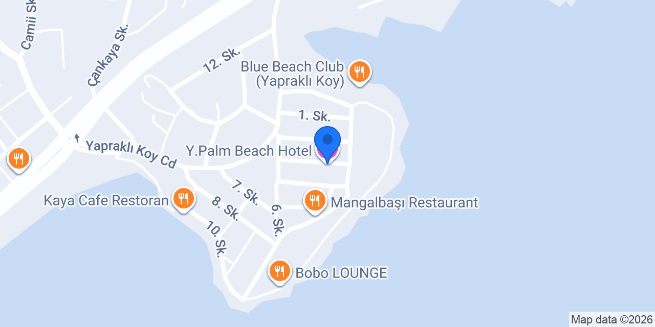 Palm Beach Hotel konumu