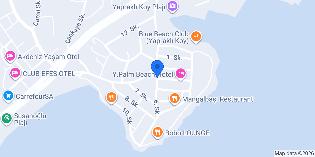 Yapraklı Ünlü Apart Otel konumu