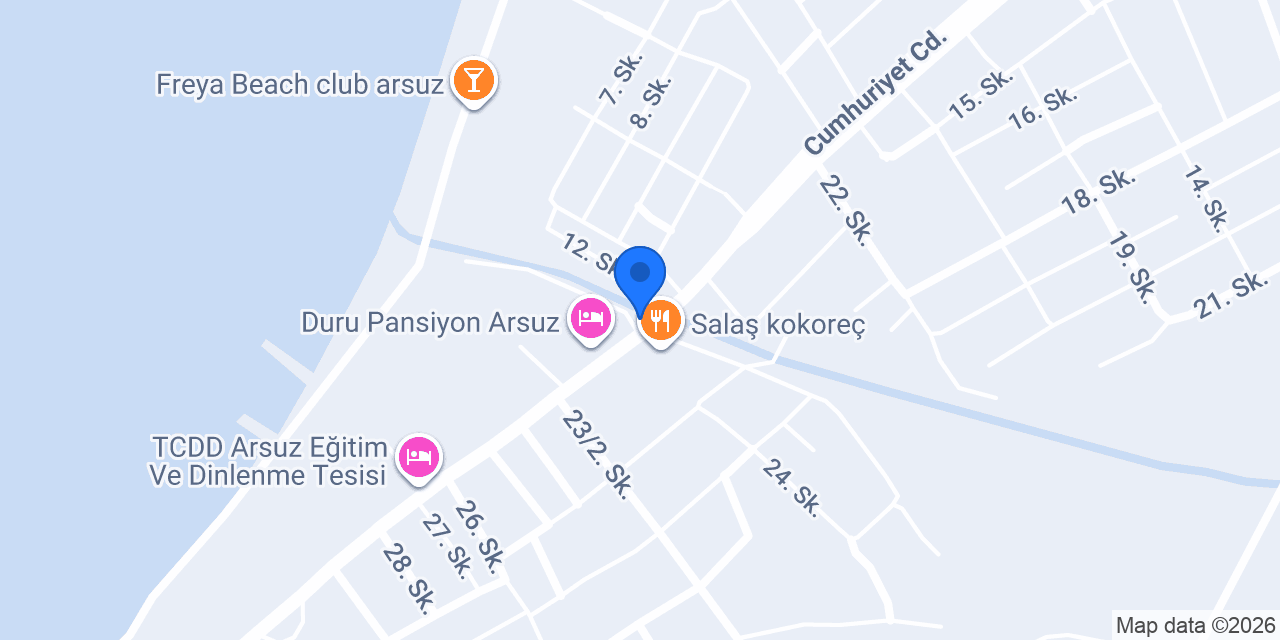 Ayyıldız Apart Otel konumu
