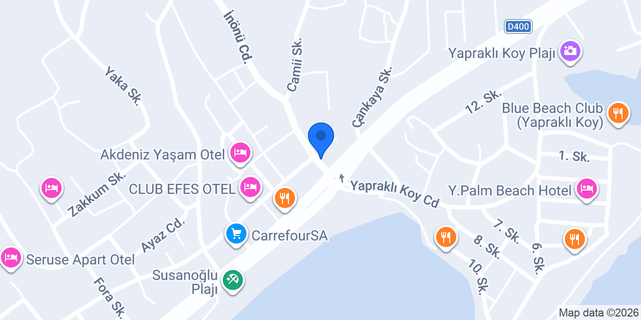 Yücel Apart Hotel konumu