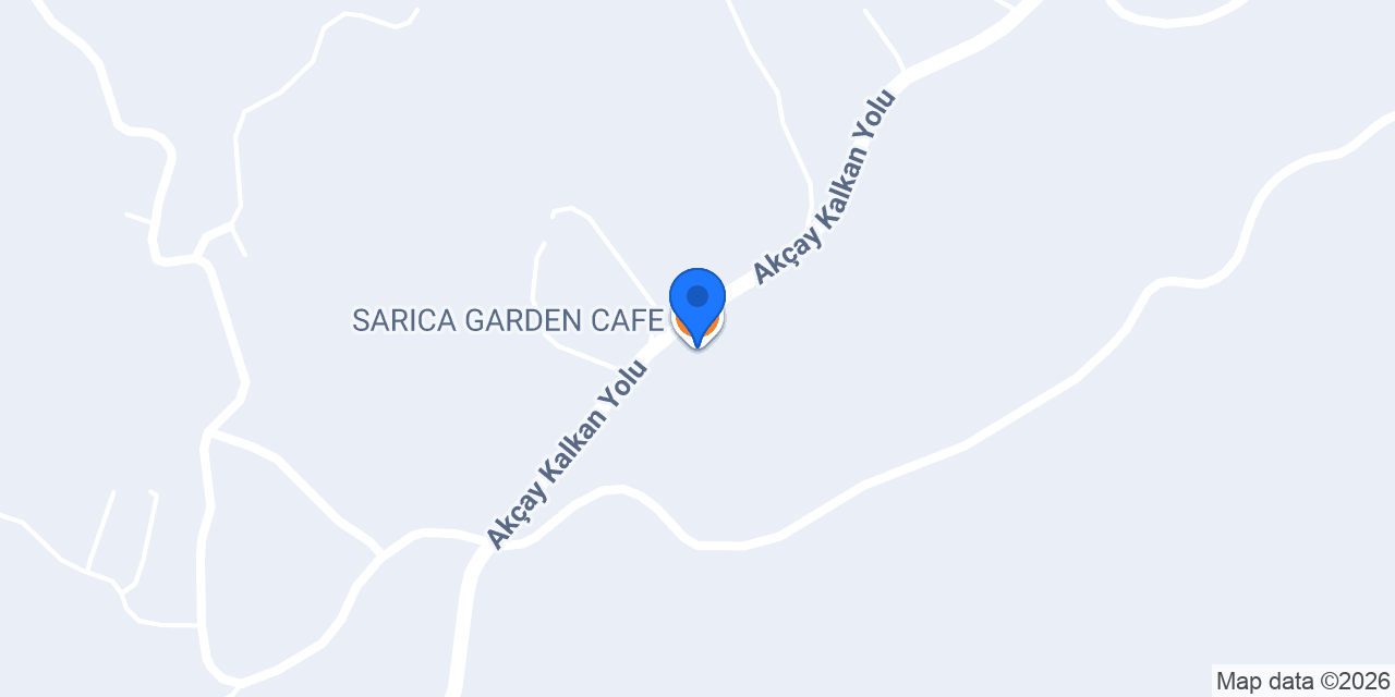 SARICA GARDEN CAFE konumu