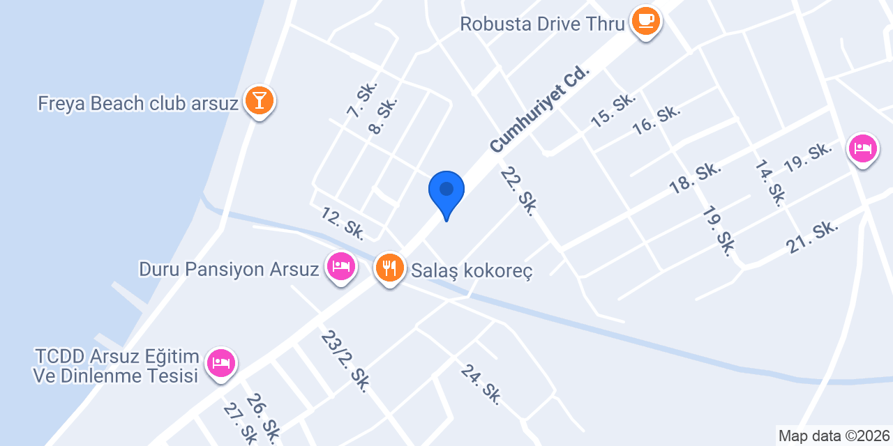 Arsuz Maya kuru temizleme konumu