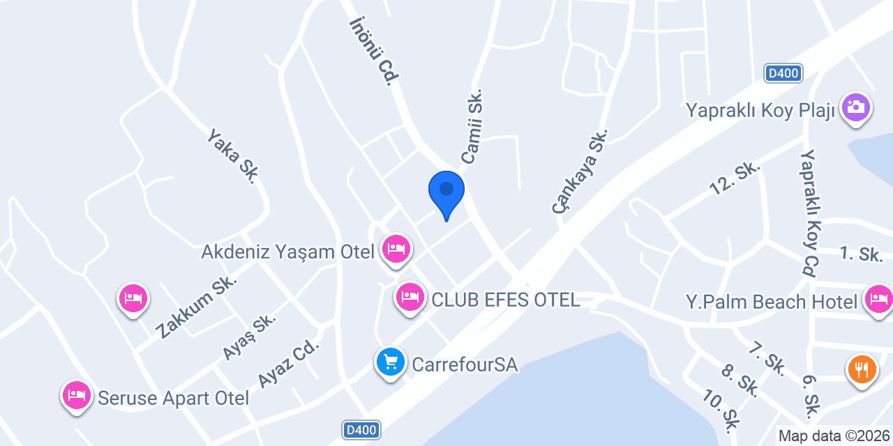 Güzel Apart Otel konumu