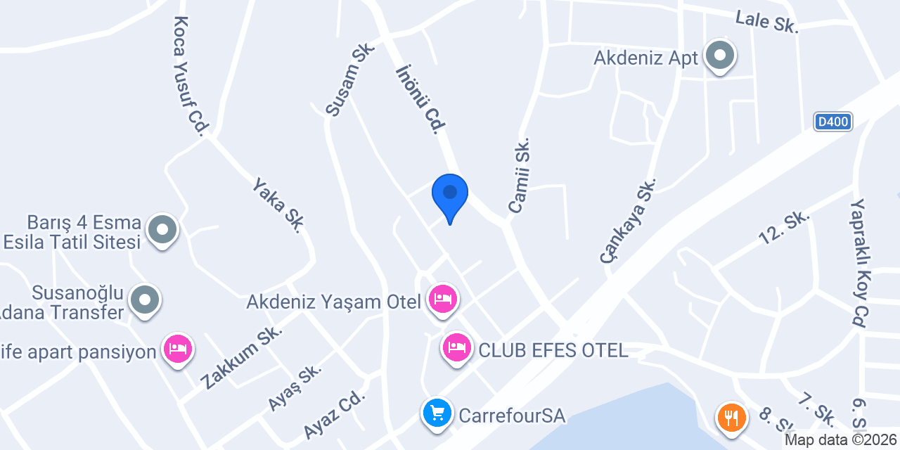 Çakıl Apart Pansiyon konumu