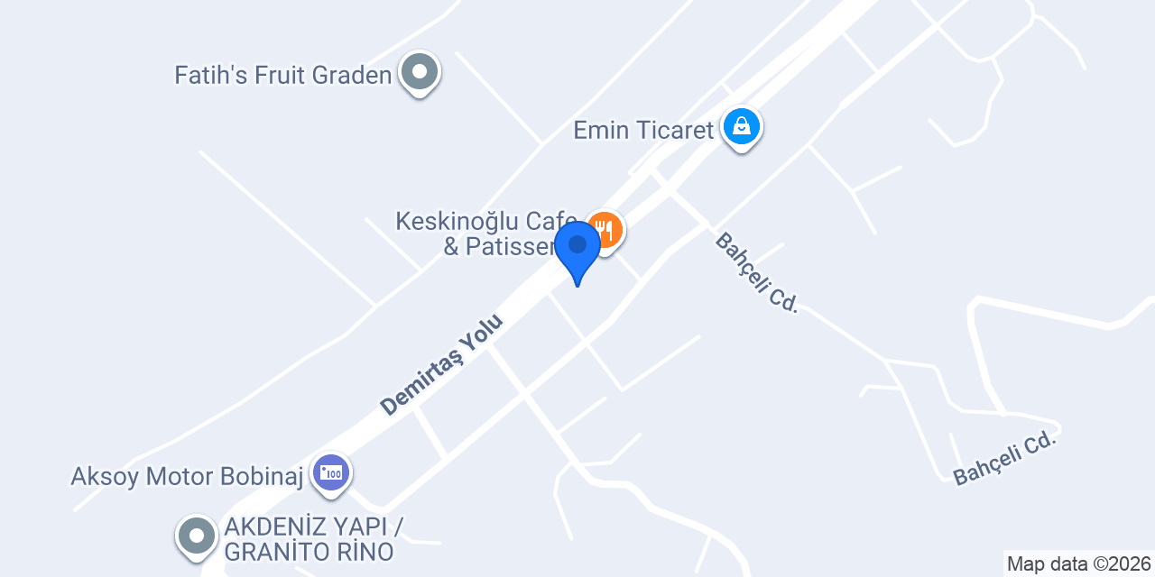 Kirişoğlu Mobilya Doğrama&PVC konumu