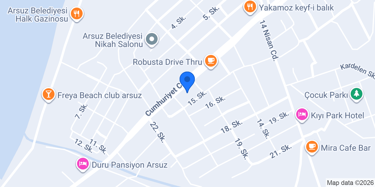 Arsuz Güneş SPA konumu