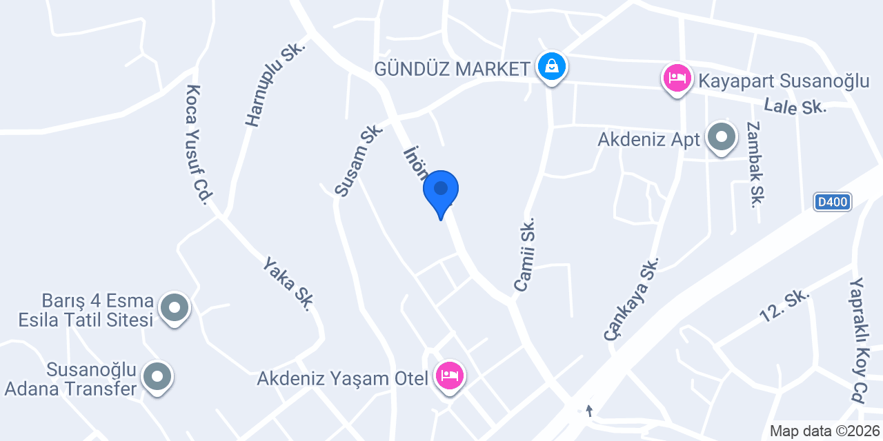 Denizkızı Hotel konumu