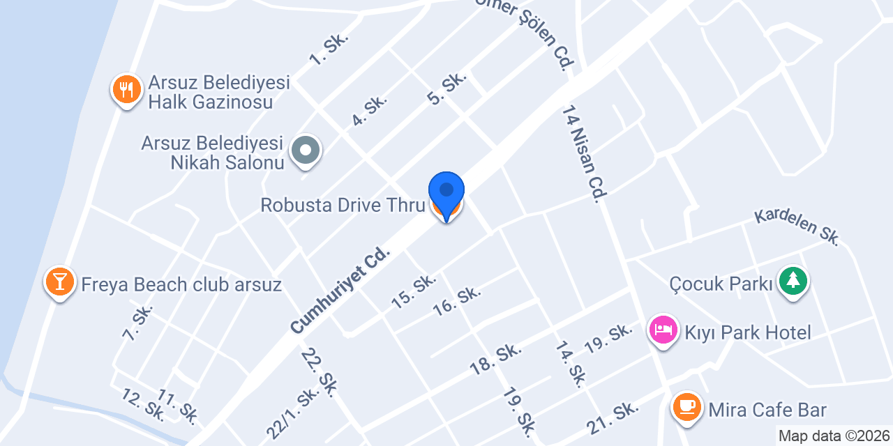 Robusta Drive Thru konumu
