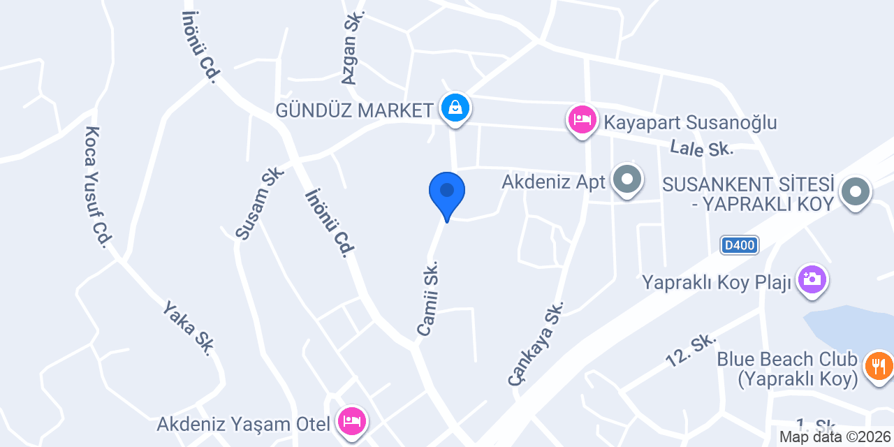Kılınç Apart Pansiyon konumu