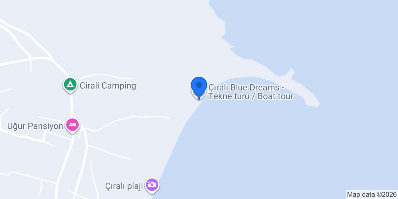 Çıralı Blue Dreams - Tekne turu / Boat tour konumu