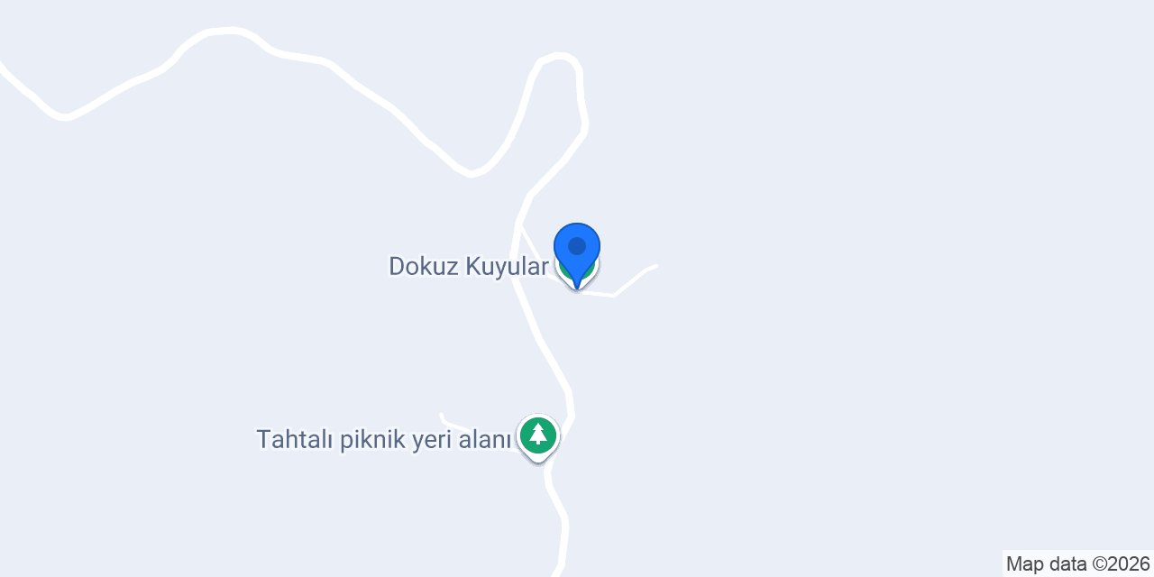 Dokuz Kuyular konumu