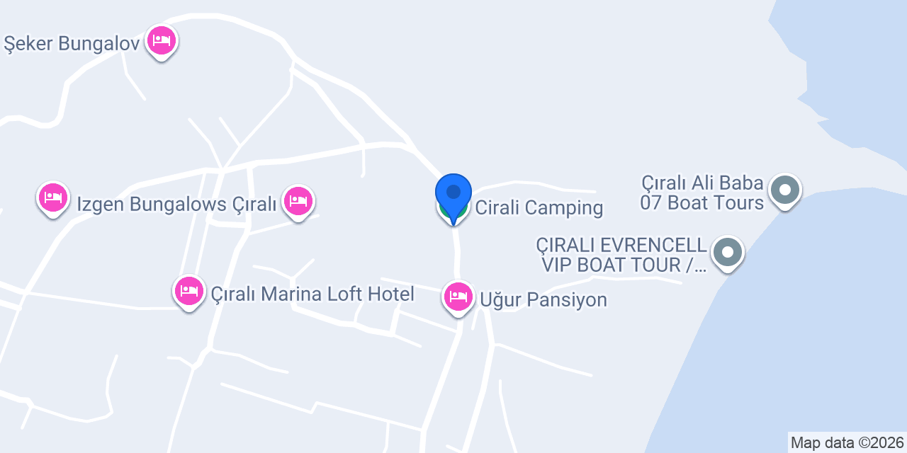 Cirali Camping konumu