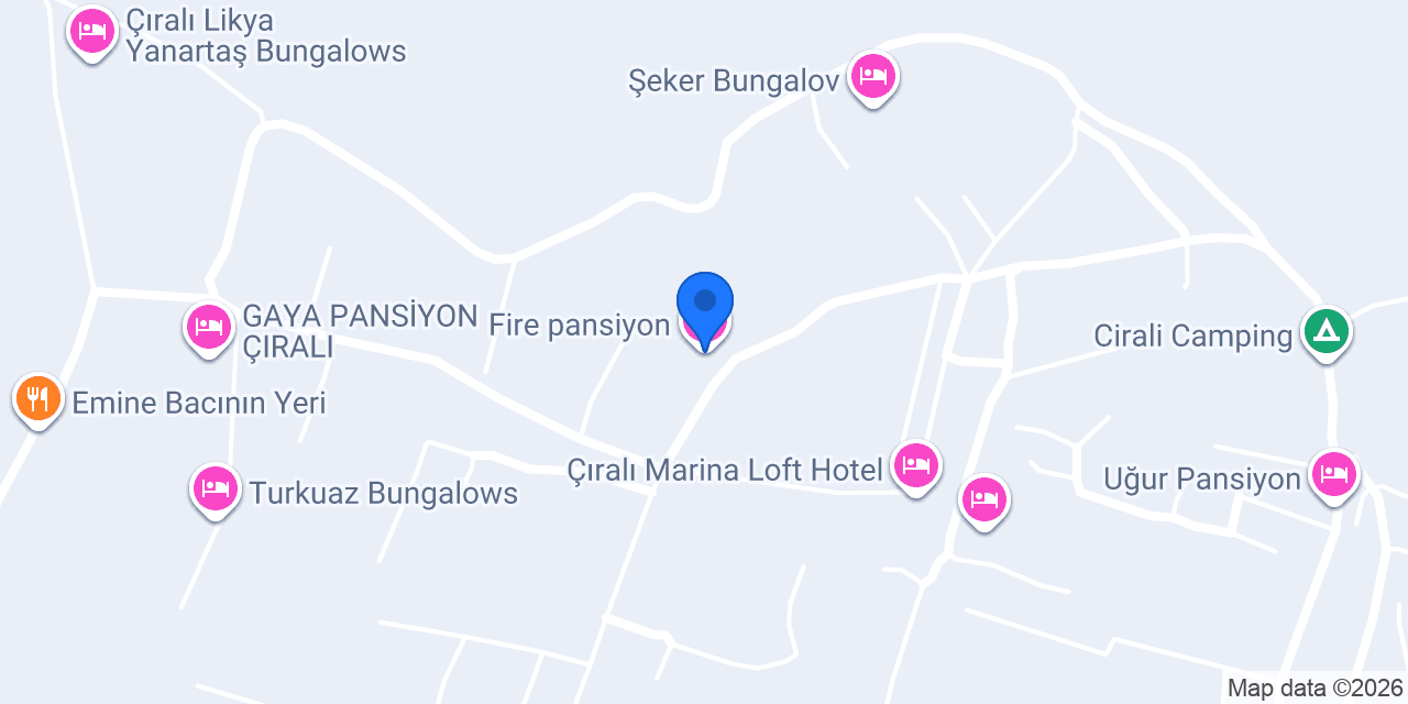 Fire pansiyon konumu