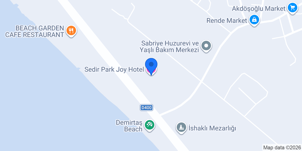 Sedir Park Joy Hotel konumu