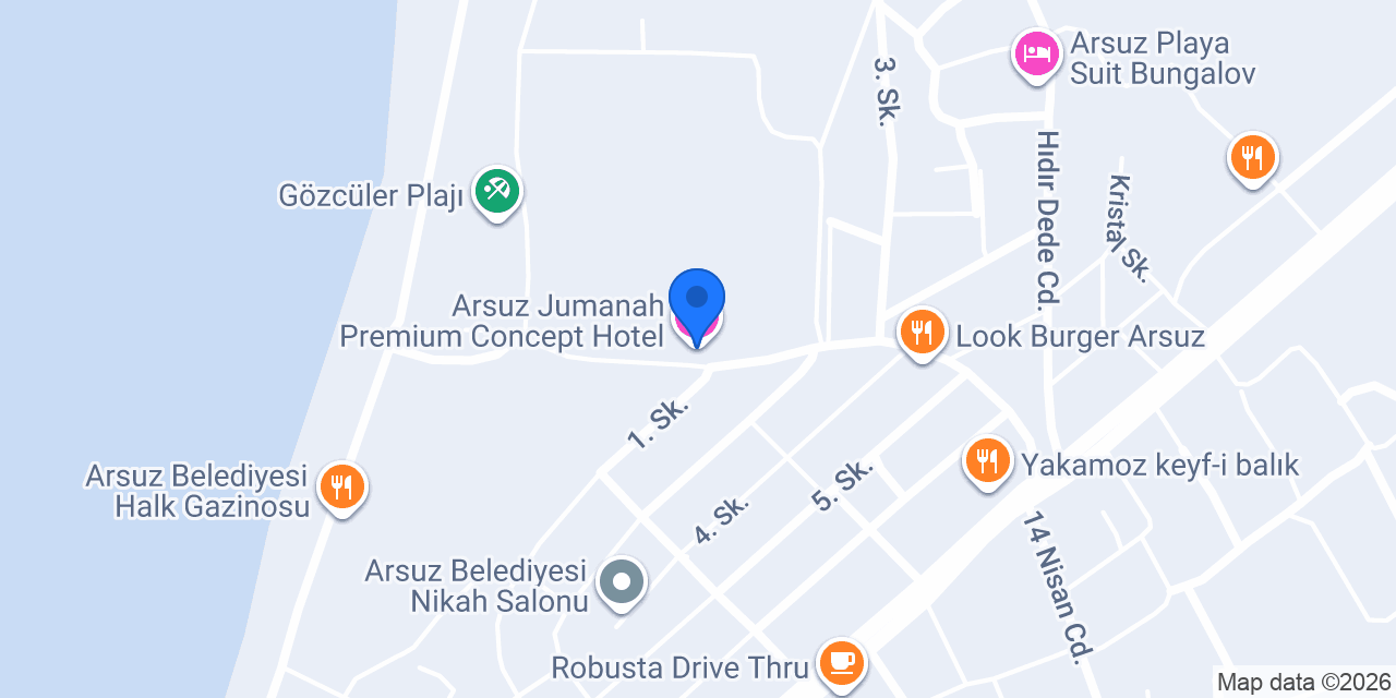 Arsuz Jumanah Premium Concept Hotel konumu