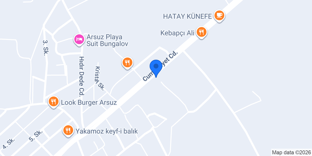 Maxsos arsuz konumu