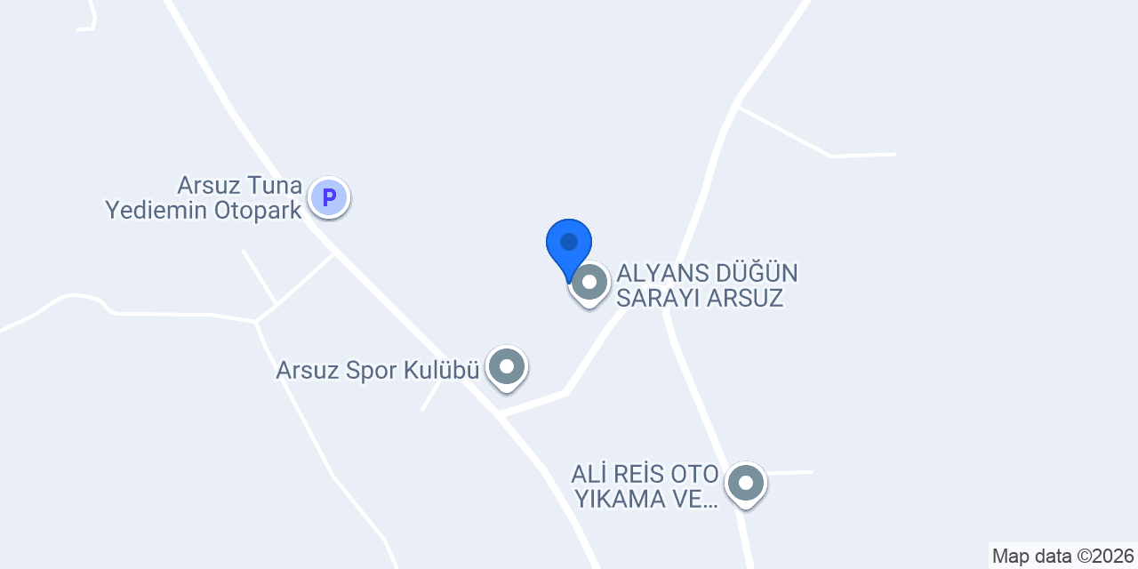ALYANS DÜĞÜN SARAYI ARSUZ konumu