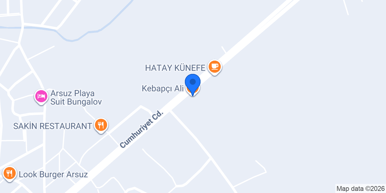 Kebapçı Ali konumu