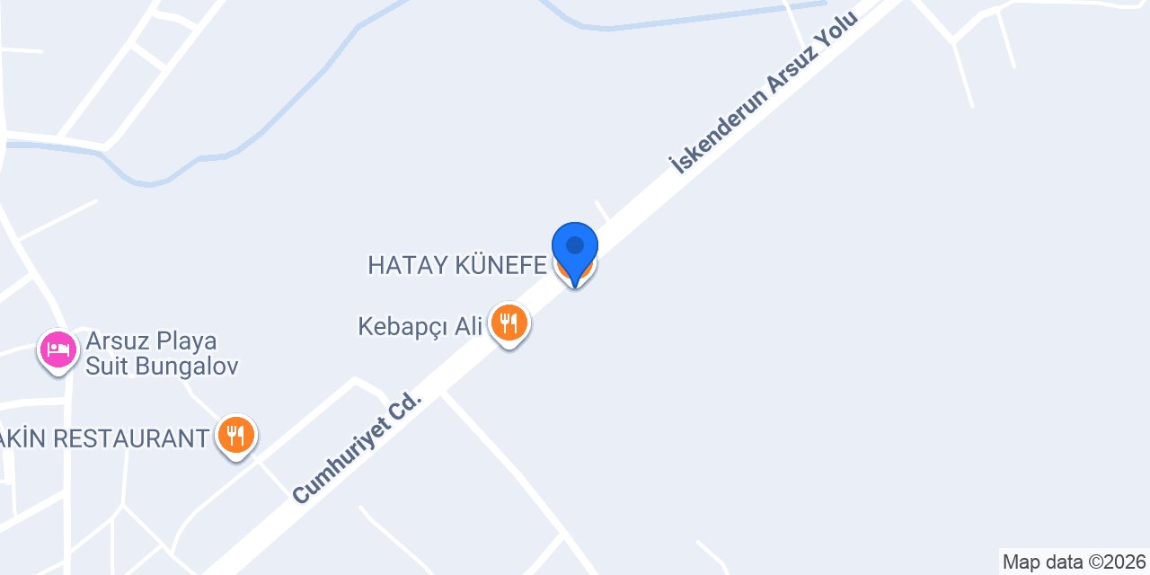 HATAY KÜNEFE konumu