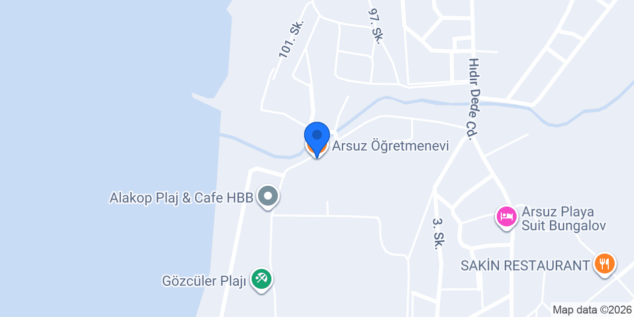 Arsuz Öğretmenevi konumu
