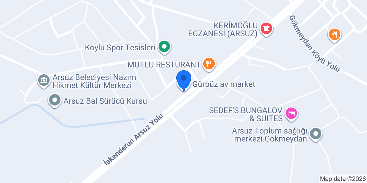 Gürbüz av market konumu
